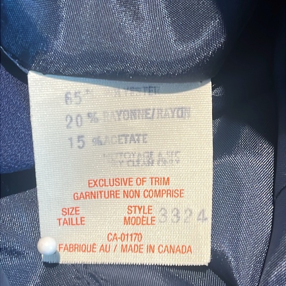 Frascara Vintage Navy Blue Evening Blazer Jacket - Picture 12 of 12